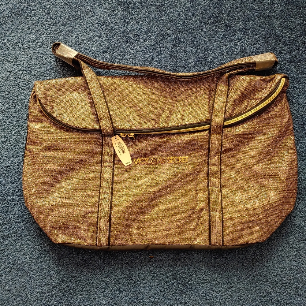 Victoria's Secret Gold Bag